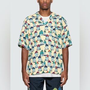 Brain Dead naked MUSHROOM HAWAIIAN SHIRT Small